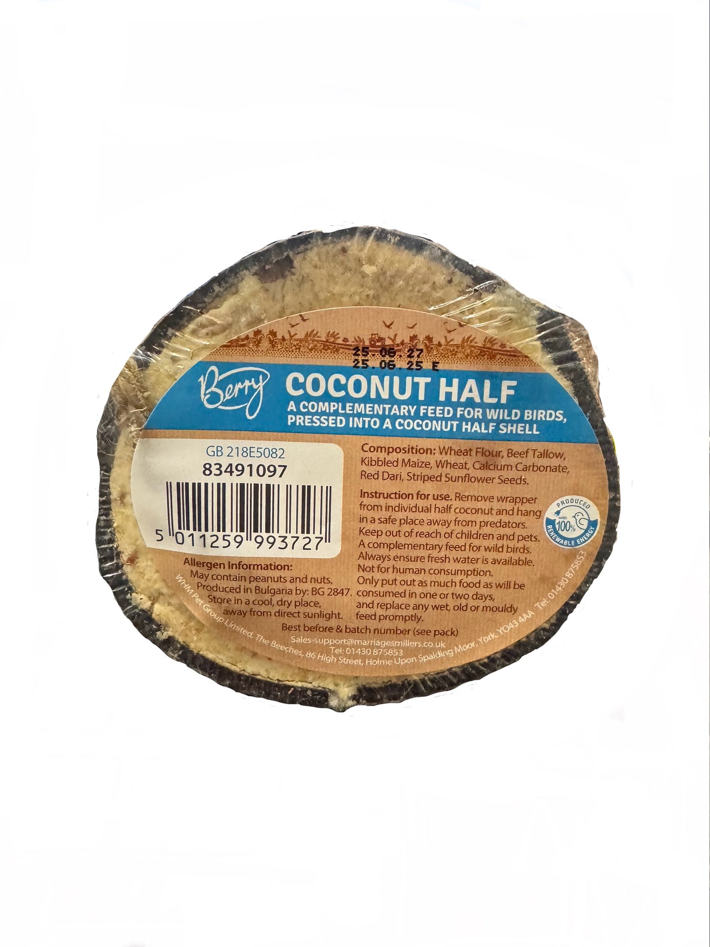 Berry Feed Coconut Halves