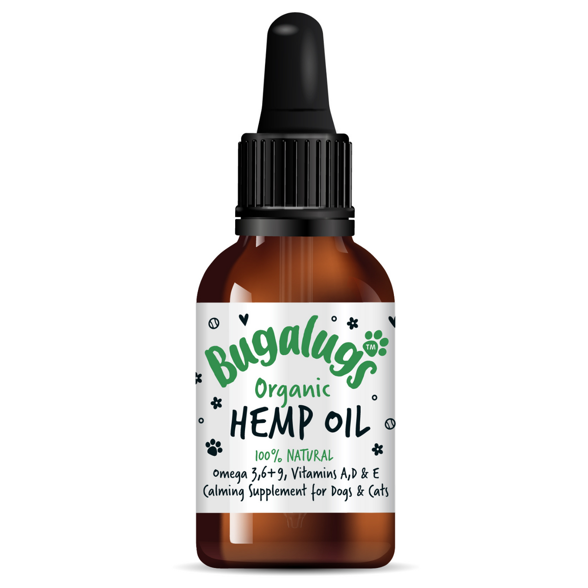 Bugalugs Organic Hemp Oil, 50ml bottle