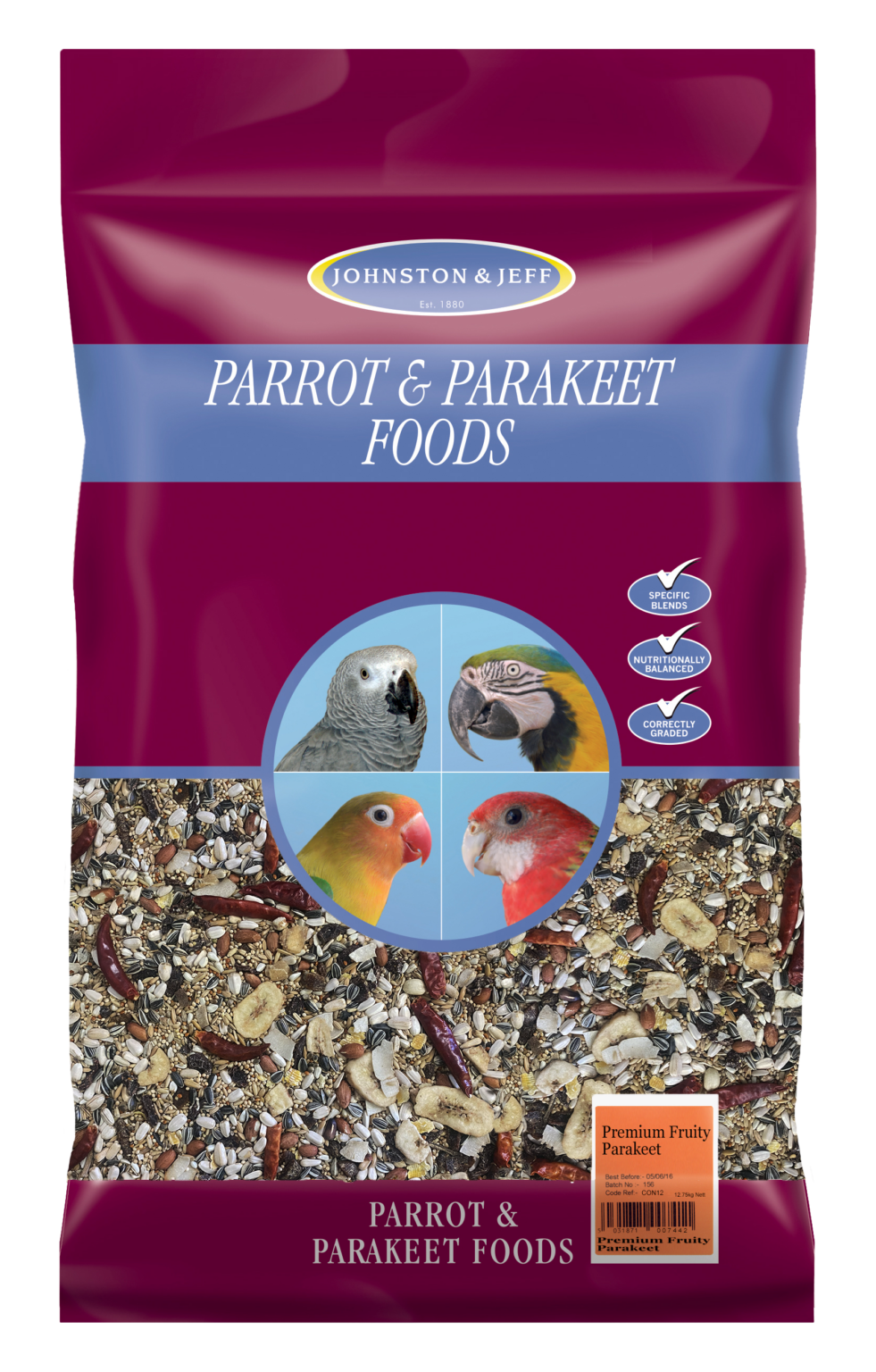 Johnston & Jeff Premium Fruity Parakeet