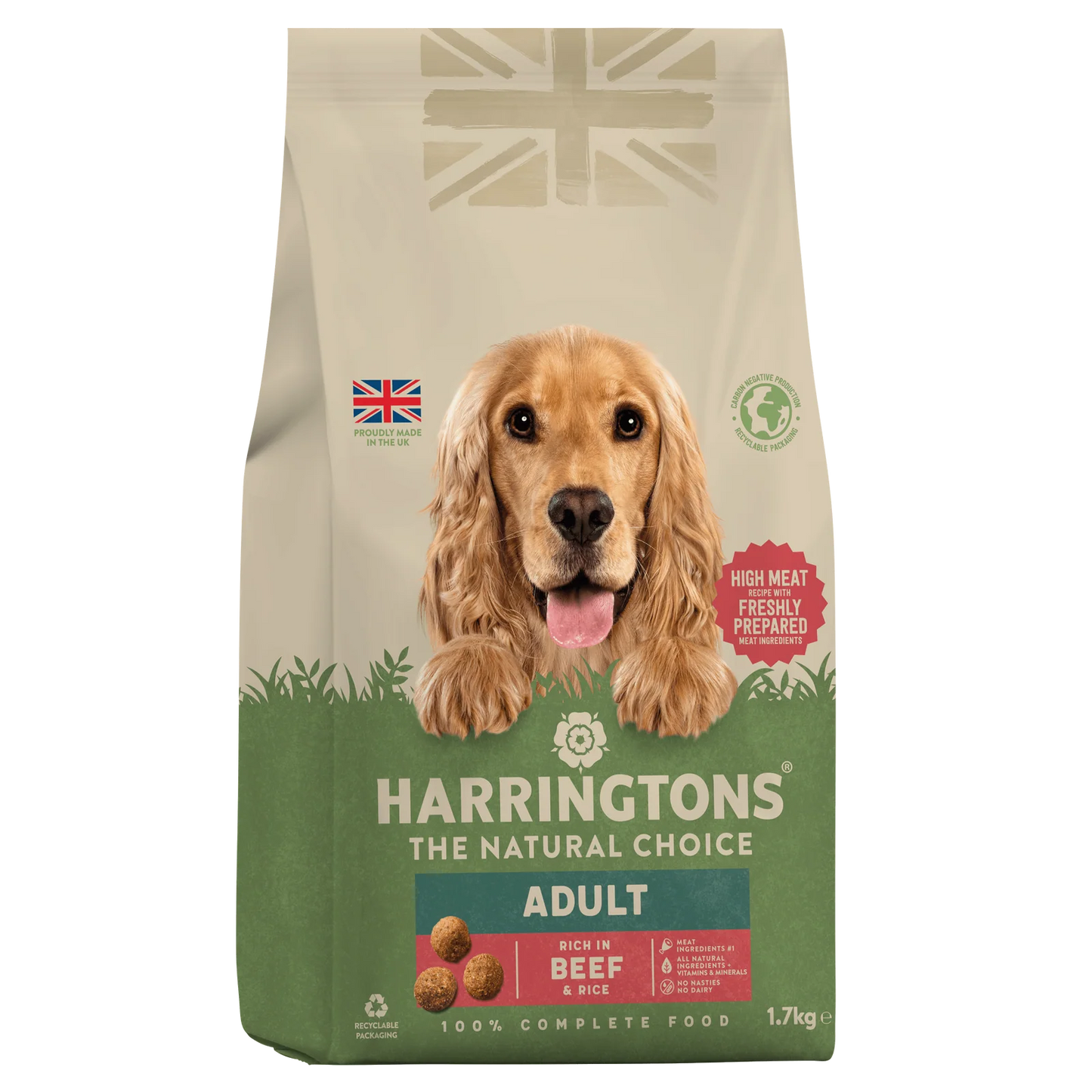 Harringtons Dry Adult Dog Food Rich in Beef & Rice