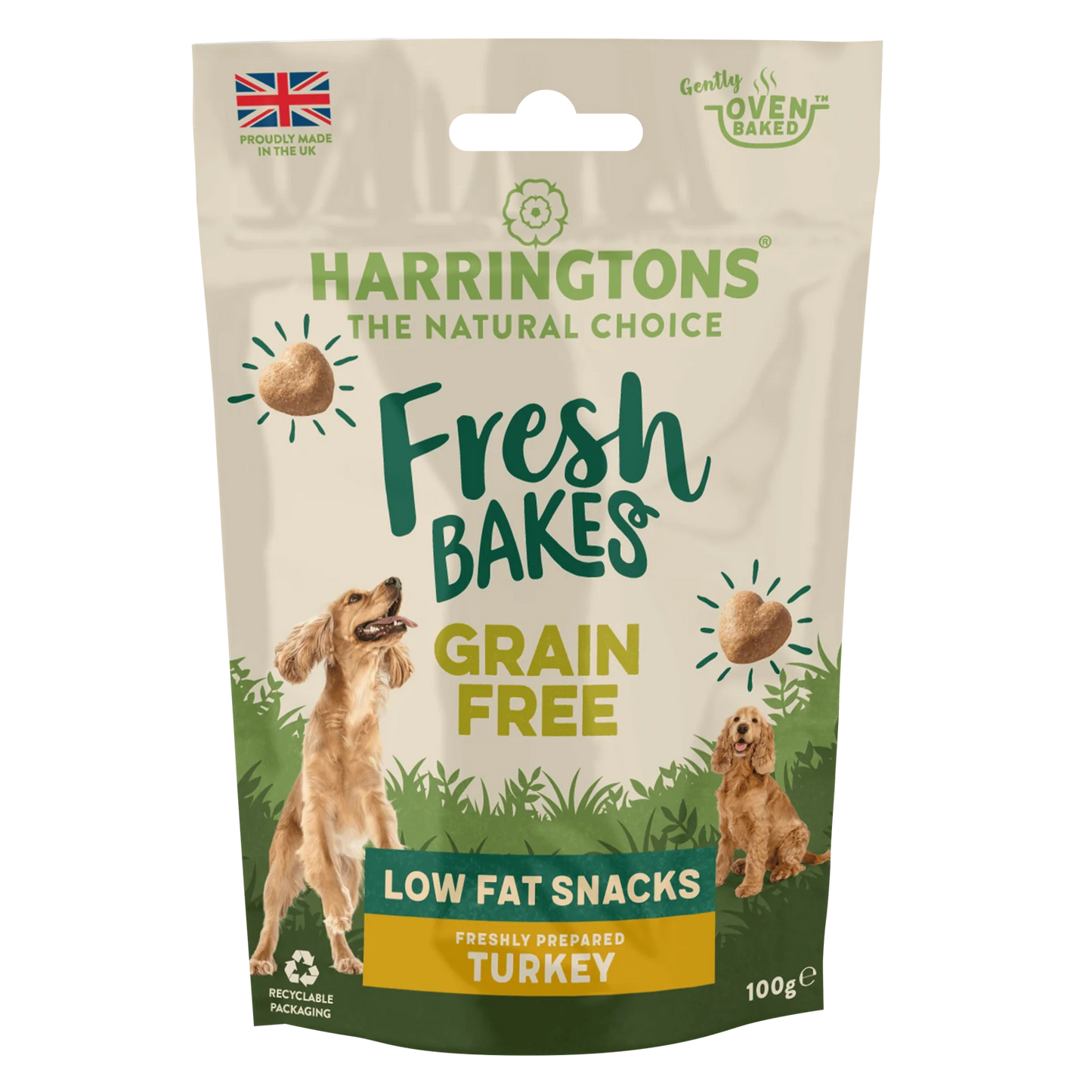 Harringtons FreshBakes® Grain-Free Dog Treats Lean Turkey Low Fat Snacks