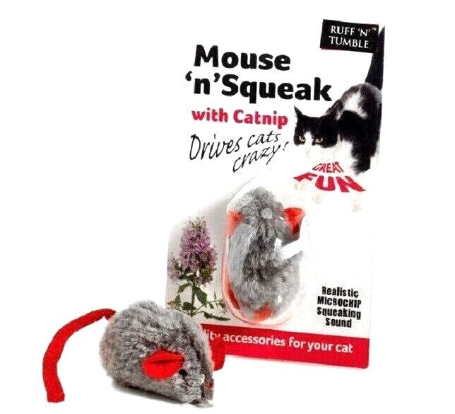 Ruff 'n' Tumble Mouse 'n' Squeak with Catnip cat toy