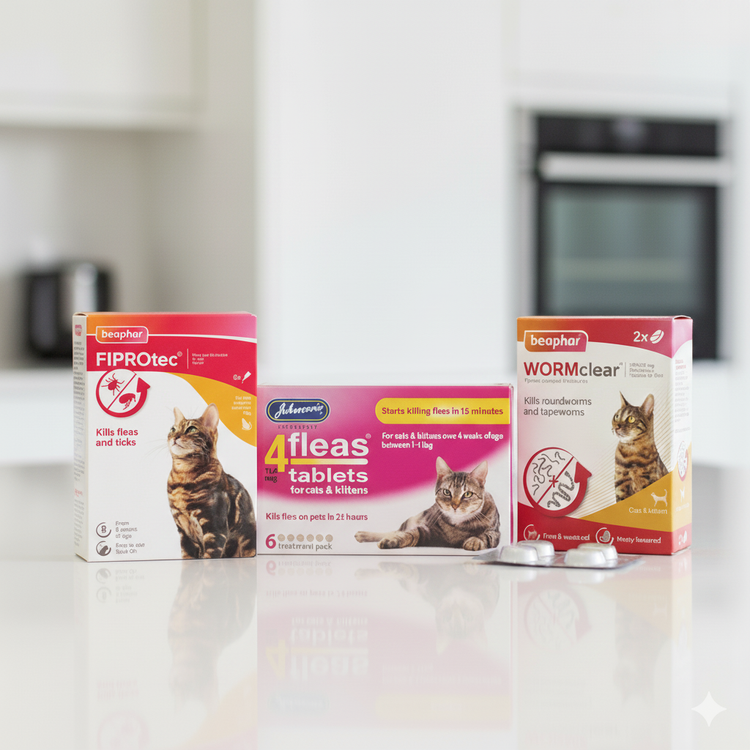 Cat Flea, Tick & Worming