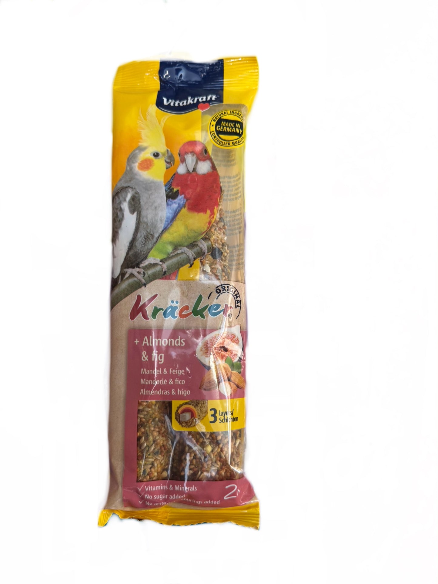 Vitakraft Kracker Almond & Fig Cockatiel Treat