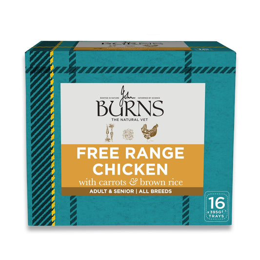 Burns Free Range Chicken with Carrots and Brown Rice 395g tray