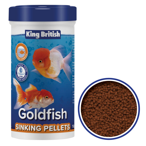King British Goldfish Sinking Pellets 150g - second angle