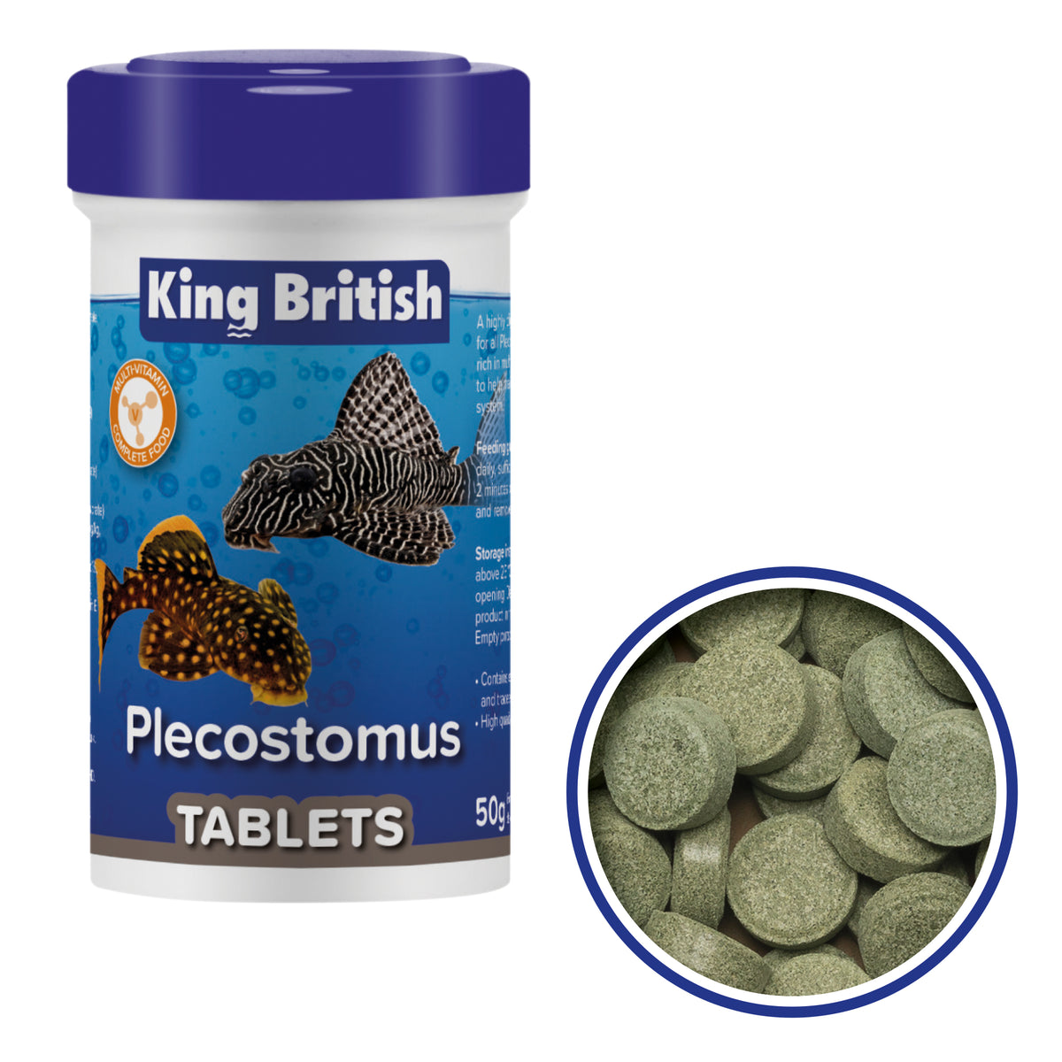 King British Plecostomus Food Tablets packaging