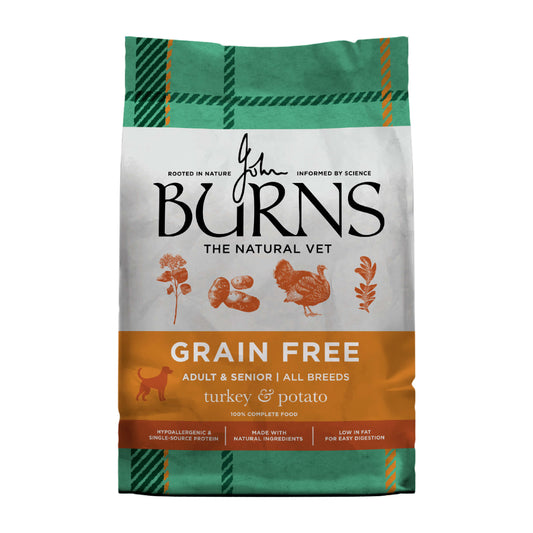 Burns Sensitive Grain Free Turkey and Potato - front of pack