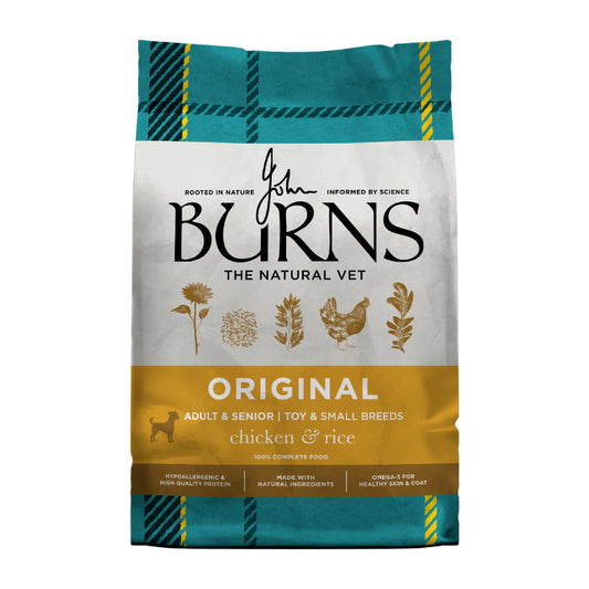 Burns Toy And Small Breed Original Chicken and Rice - front of pack