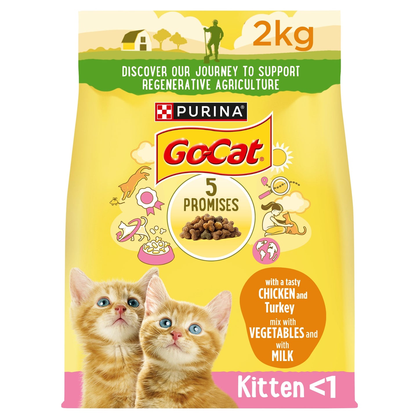 GO-CAT® Kitten Chicken and Milk Dry Cat Food