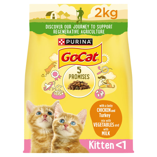 GO-CAT® Kitten Chicken and Milk Dry Cat Food
