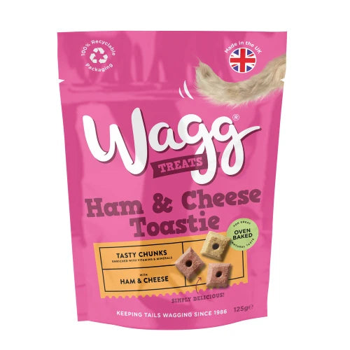 Wagg Ham & Cheese Toastie Dog Treats pack