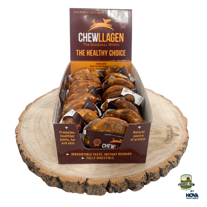 Chewllagen Beef Donut collagen chew for dogs