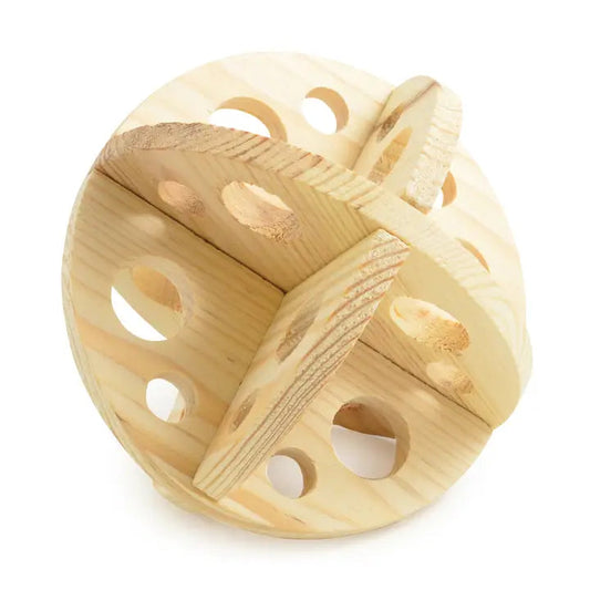 Ancol Wooden Roll N Chew small animal toy