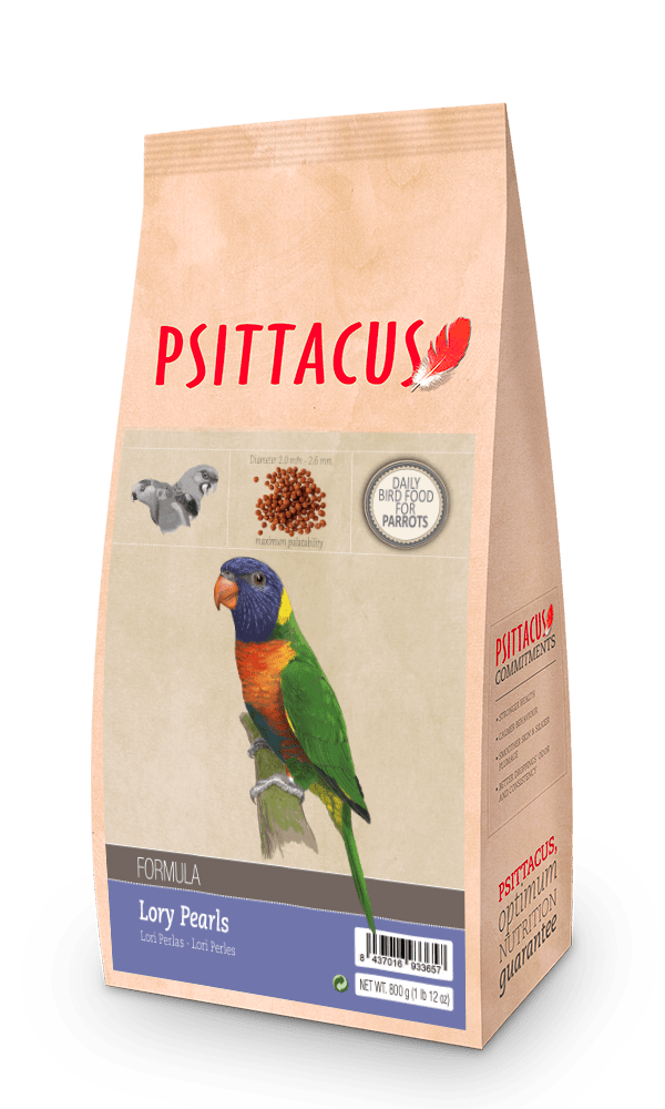 Psittacus Lory Pearls 800g bag