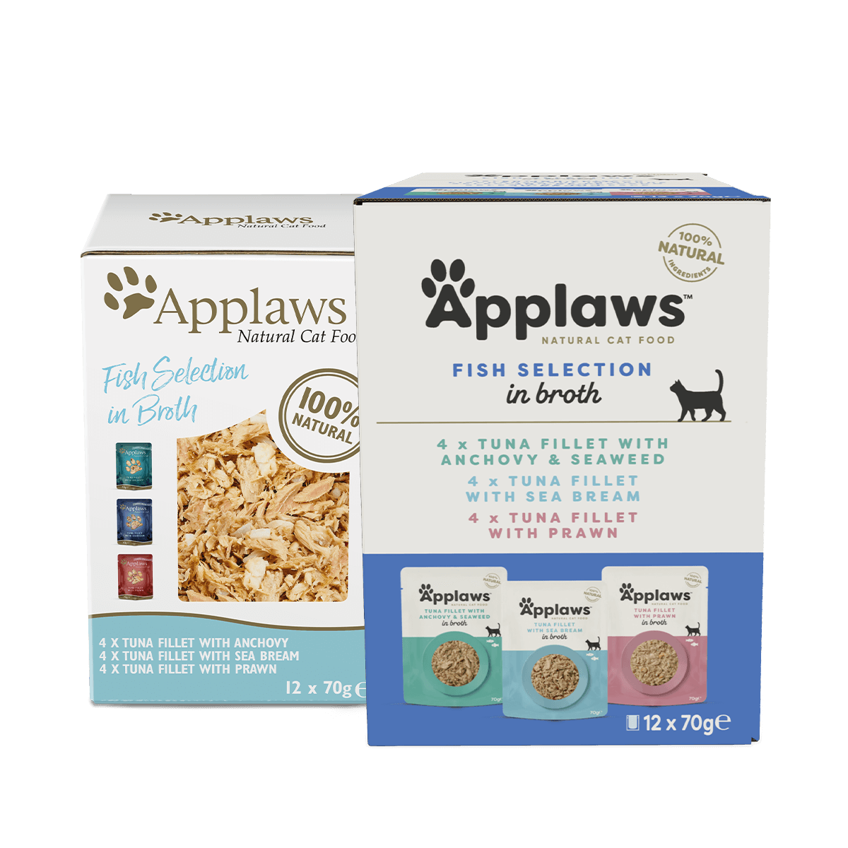Applaws Fish Selection in Broth cat pouches