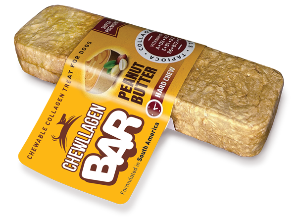 Chewllagen Peanut Butter collagen dog chew bar