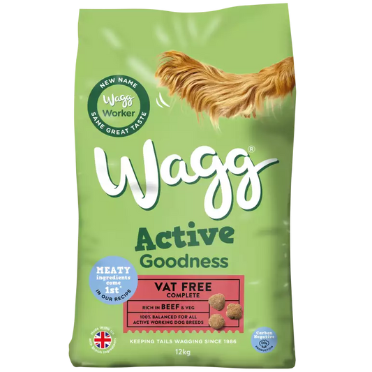 Wagg Active Goodness Dog Food with Beef & Veg