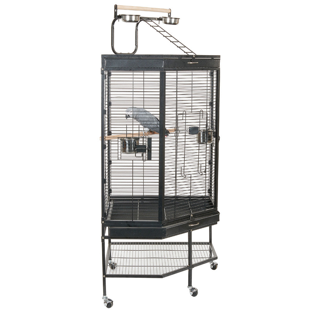 Liberta Alaska Corner Parrot Cage - second angle