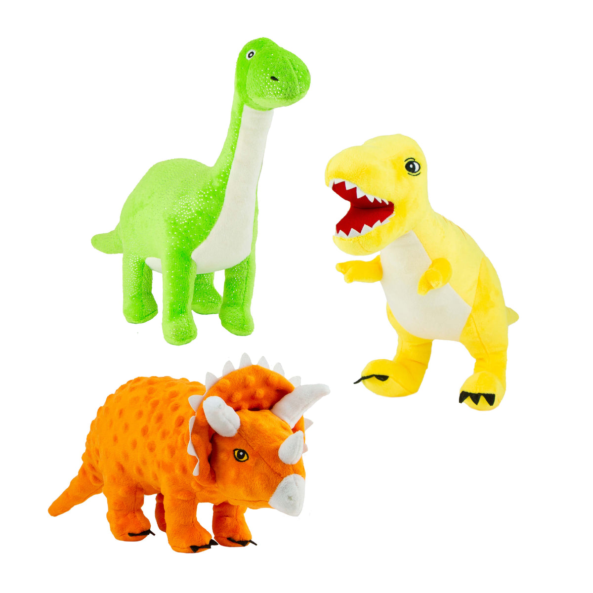 Ancol Cuddle Roarsome Dinos dog toy