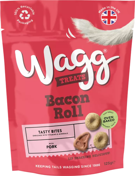 Wagg Bacon Roll Dog Treats