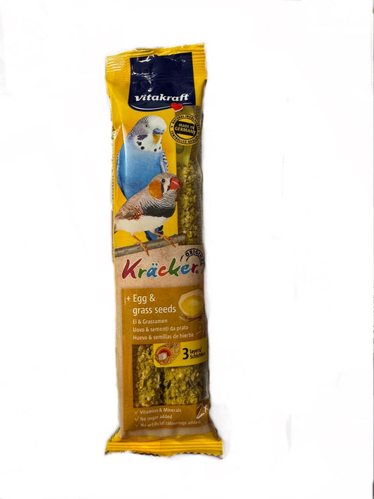 Vitakraft Kracker Egg And Grass Seed Budgie Treat