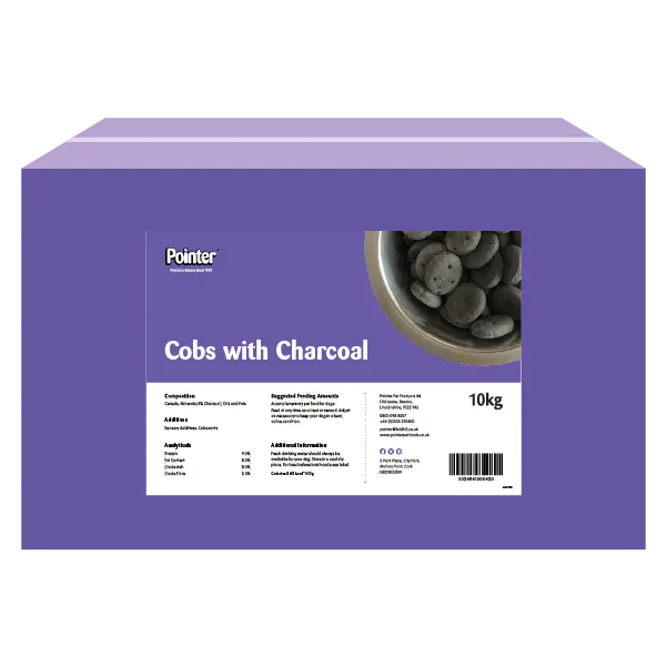 Pointer Charcoal Cobs dog biscuits