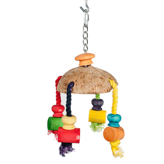 Adventure Bound Coconut Carousel Bird Toy