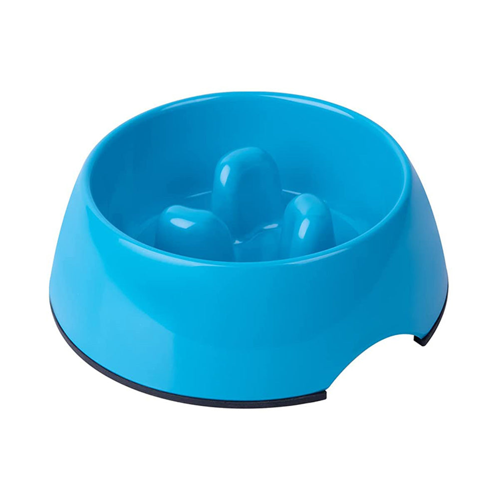 Blue Dogit Go-Slow anti-gulping dish for dogs that eat or drink too fast