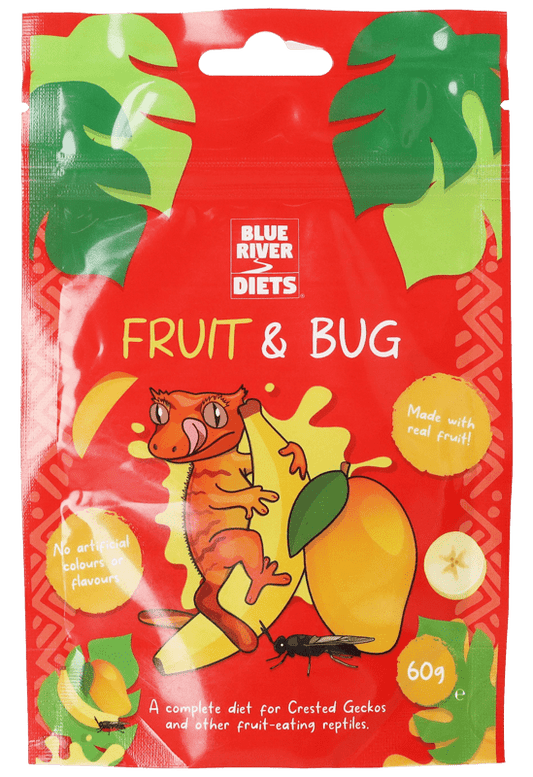 Blue River Diets Fruit & Bug Crested Gecko Food - Complete Diet, 60g to 600g