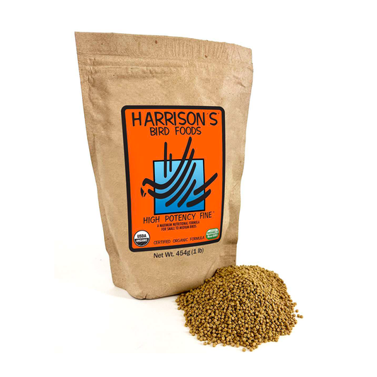 Harrison's High Potency Fine bird food packaging