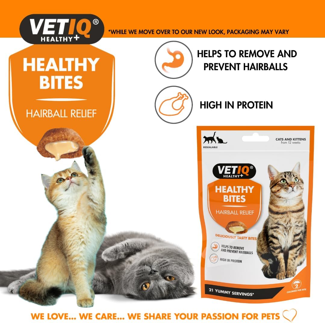 VETIQ Healthy Bites Hairball Relief cat treat bites