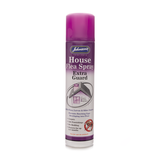 Johnson's House Flea Spray Extra Guard 400ml - Insect Growth Regulator Formula