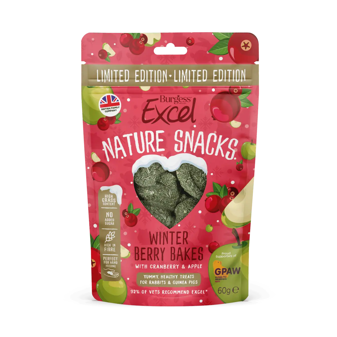 Burgess Excel Nature Snacks Winter Berry Bakes