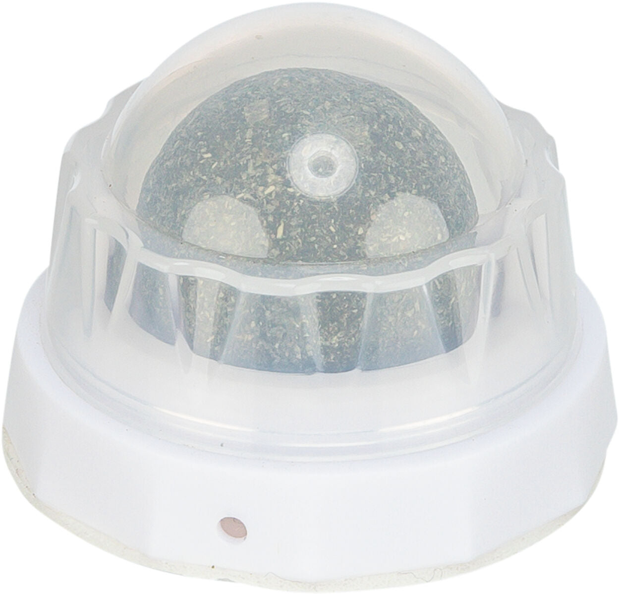 Trixie Matatabi Ball with Holder showing the rotating silver vine sphere and the self-adhesive base.