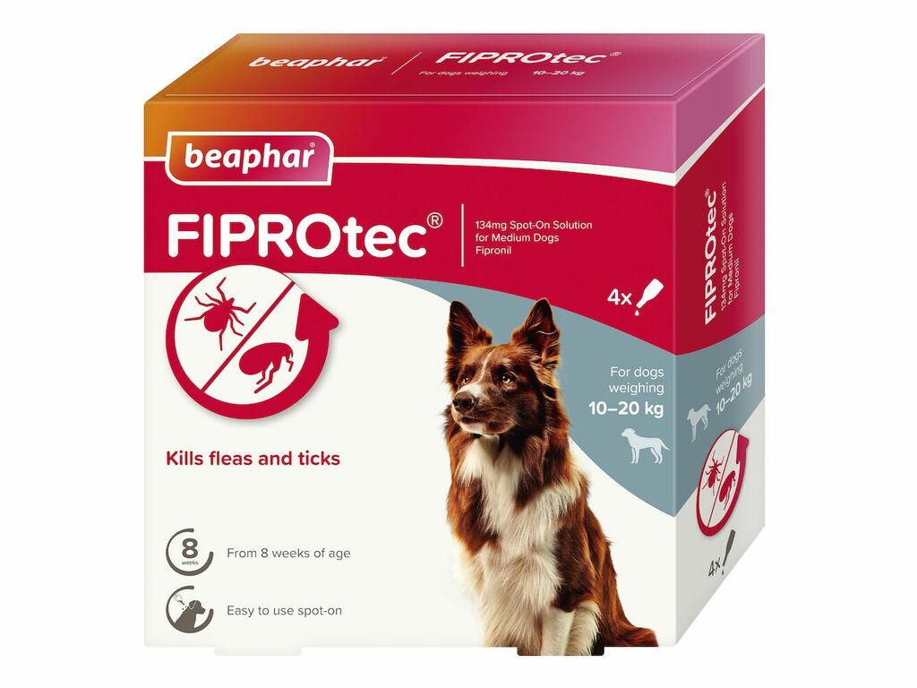 Beaphar FIPROtec® Spot-On for Medium Dogs 10-20kg