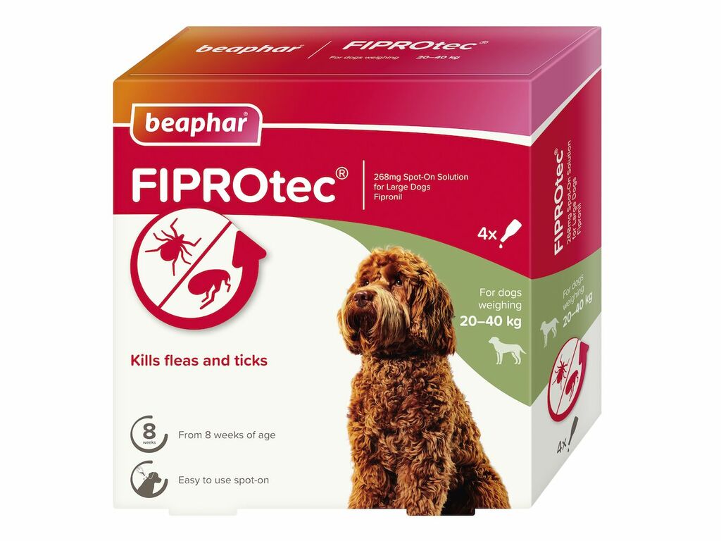 Beaphar FIPROtec® Spot-On for Large Dogs 20-40kg