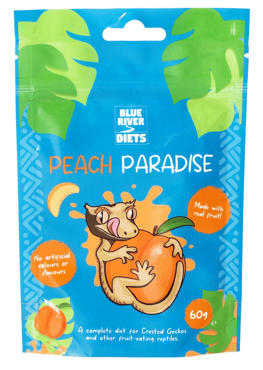 Blue River Diets Peach Paradise Crested Gecko Food - Complete Diet, 60g to 600g