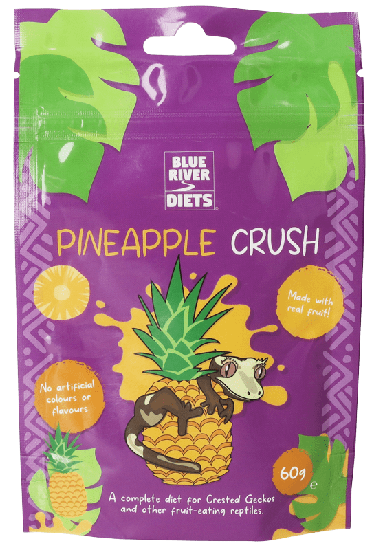 Blue River Diets Pineapple Crush crested gecko food packaging
