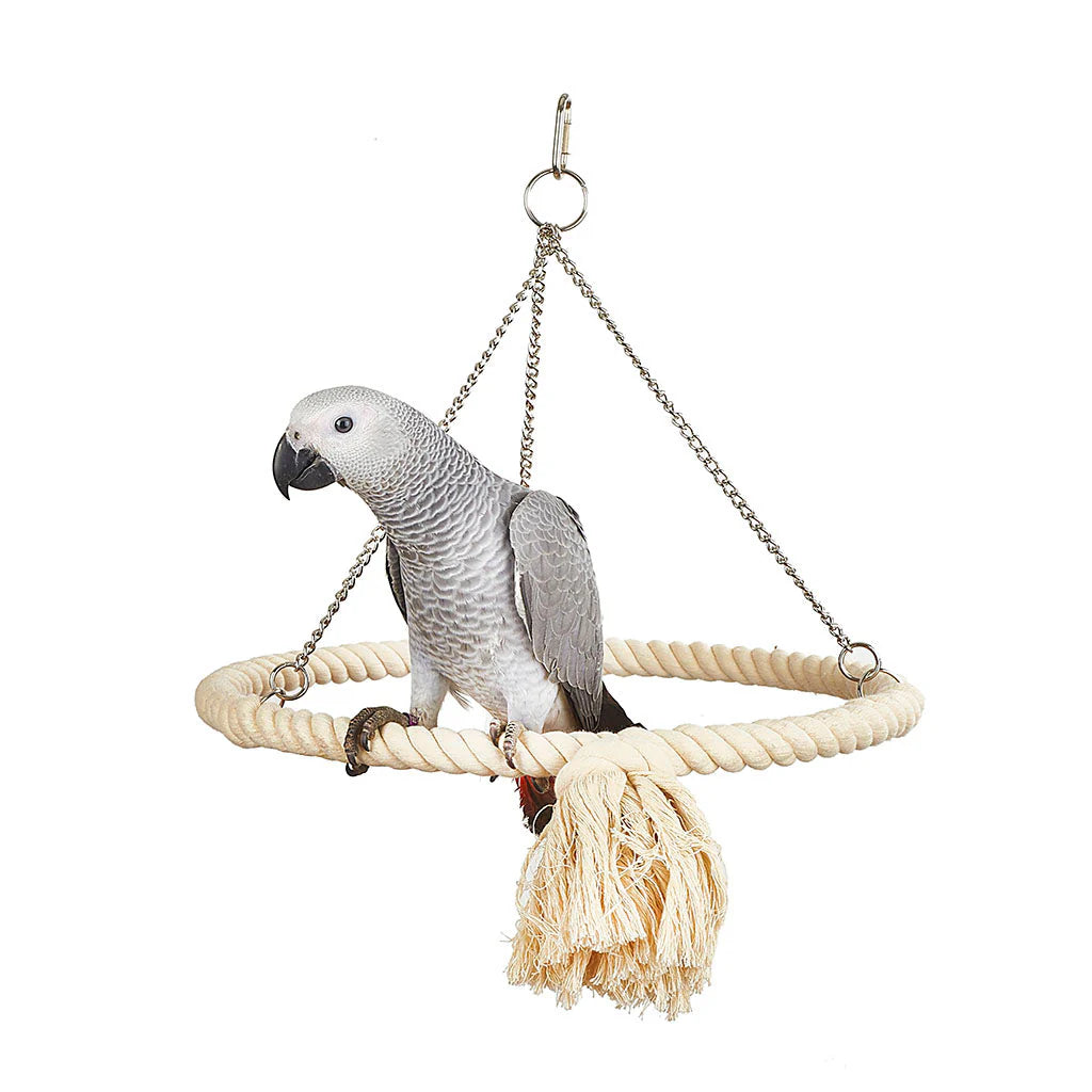 Adventure Bound Rope Ring Bird Perch