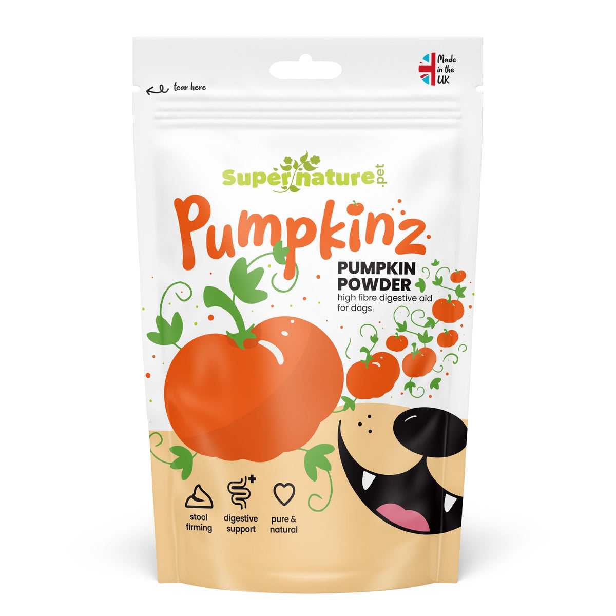 Supernature Pumpkin Powder pack angle 2