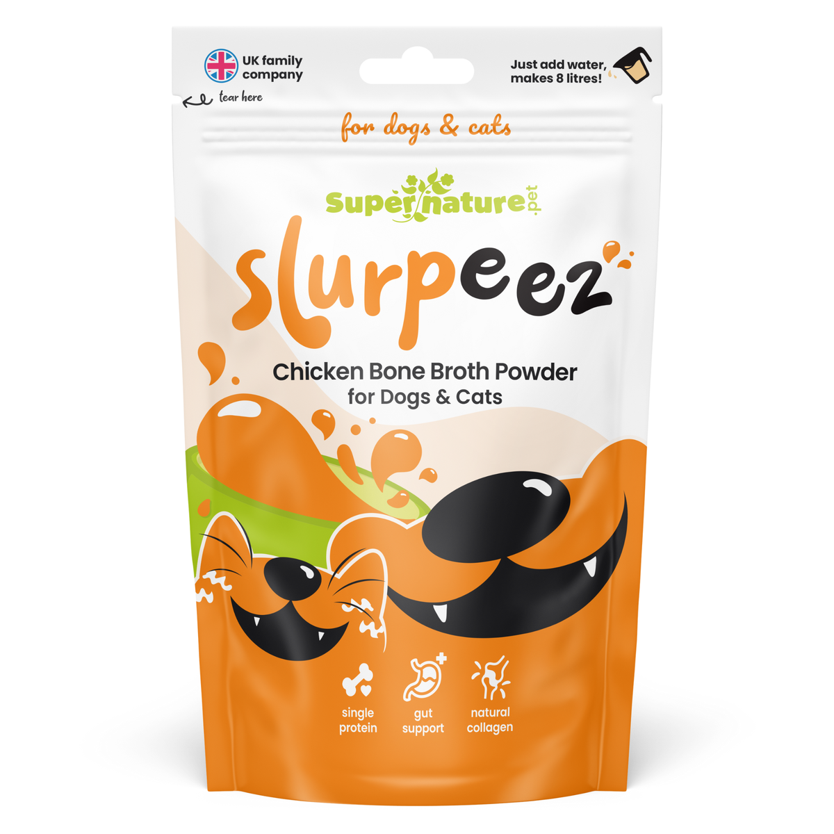 Supernature Slurpeez Bone Broth Powder Chicken
