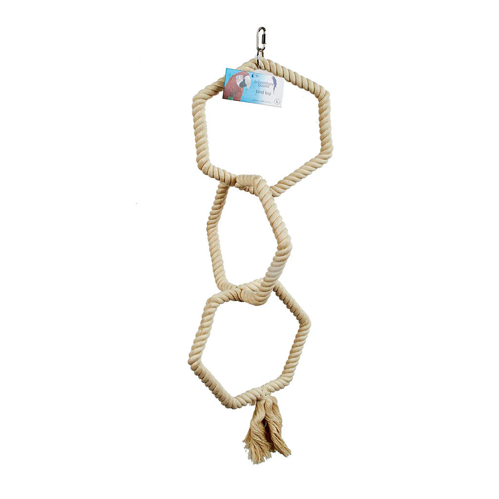 Adventure Bound Triple Swing Parrot Toy