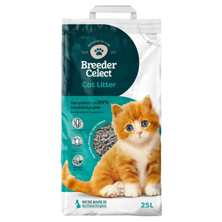 Breeder Celect Recycled Paper Cat Litter