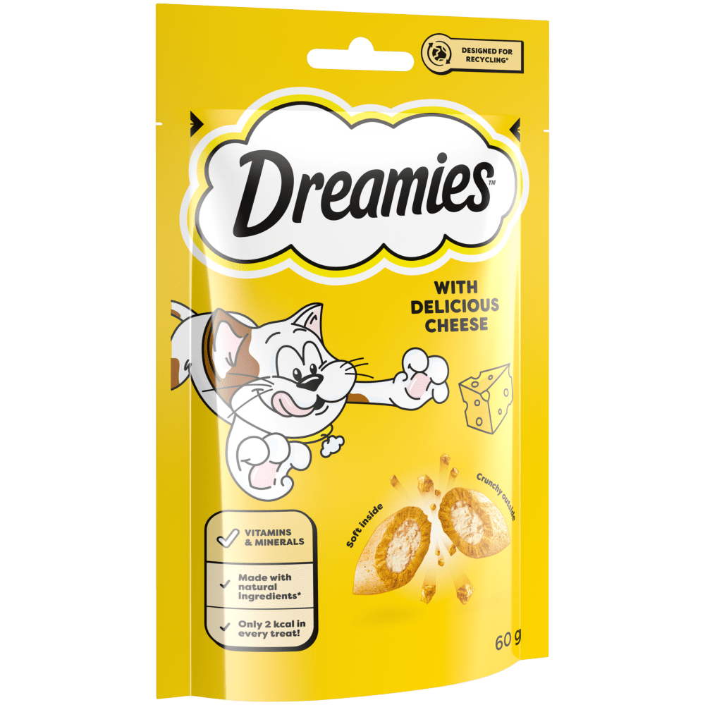 Dreamies Cheese cat treat biscuits pack