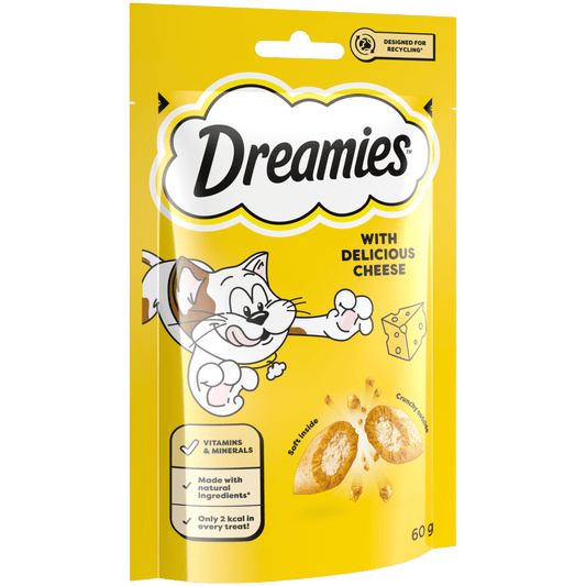 Dreamies Cheese cat treat biscuits pack