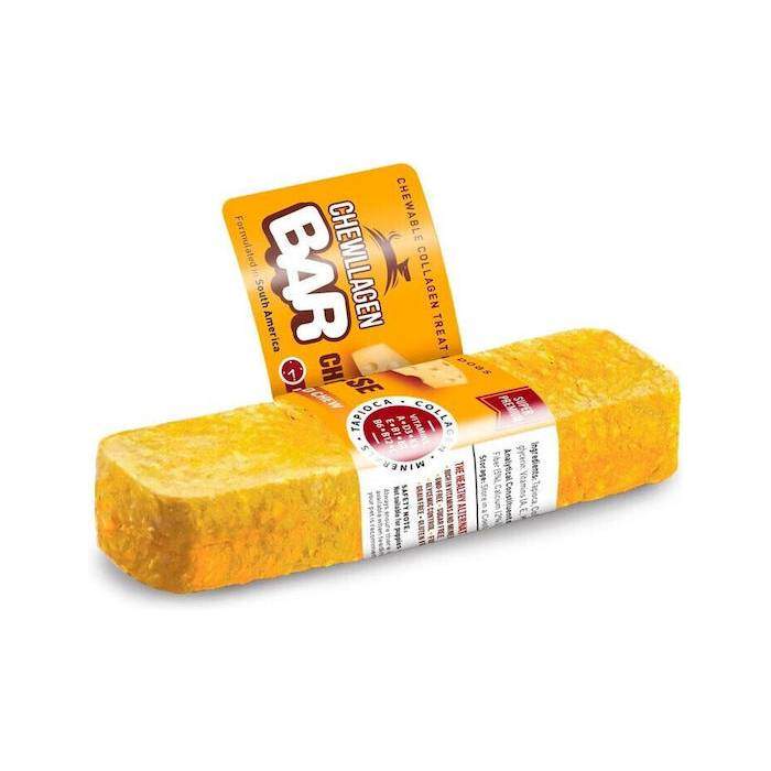 Chewllagen cheese flavoured collagen bar dog treat