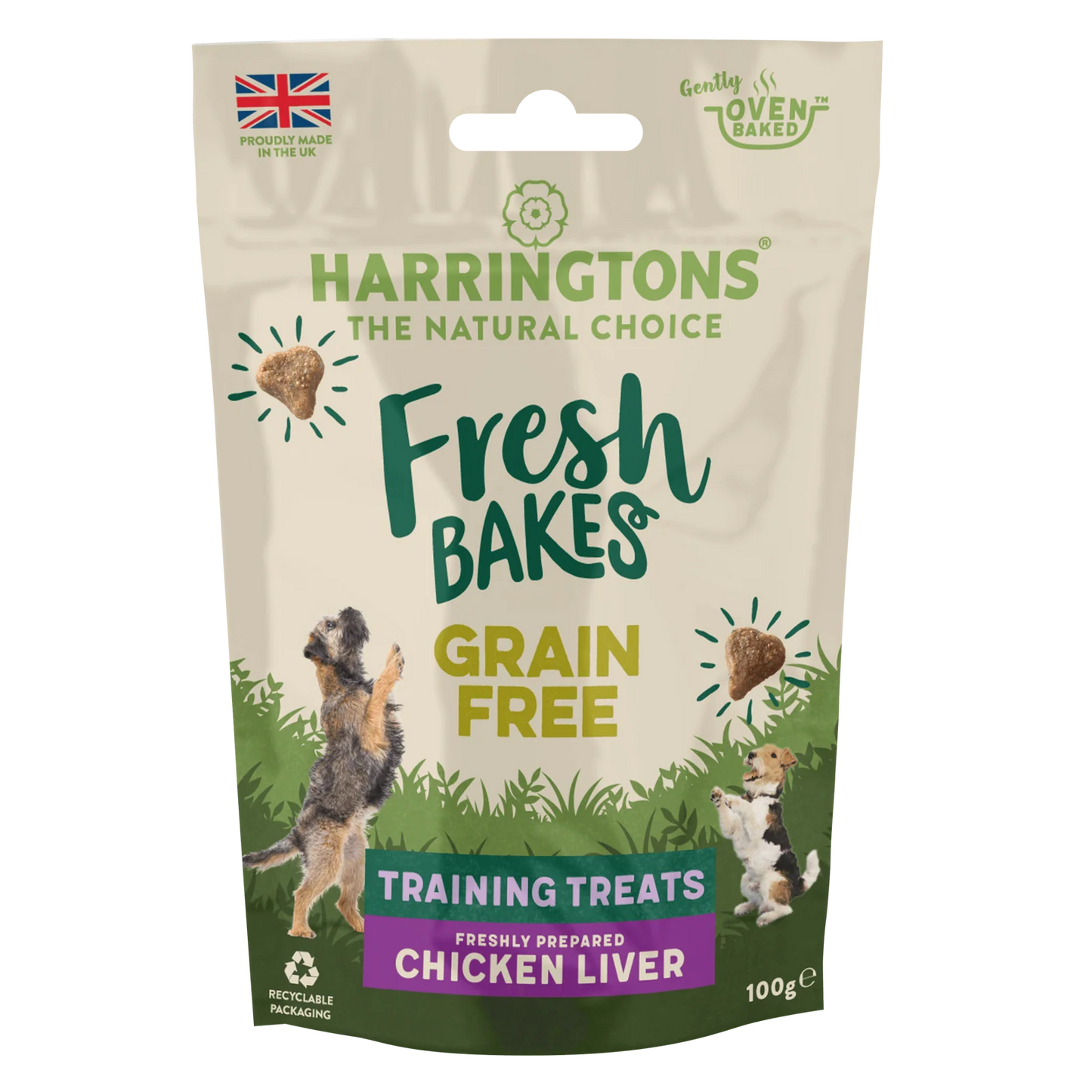 Harringtons Fresh Bakes® Grain-Free Dog Training Treats Chicken Liver