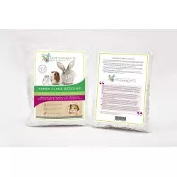 A pack of white, soft Norfolk Industries paper flake bedding for hamsters and rabbits.
