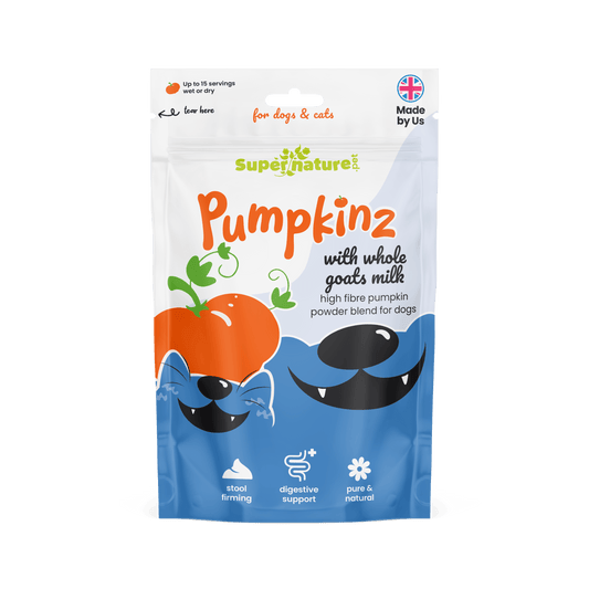 Supernature Pumpkinz Dried Pumpkin Powder with Goats Milk packaging